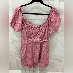 Arula Dusty Pink Textured Dress